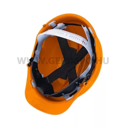 Procera Bratek-3 szellőző munkavédelmi sisak állszíjjal, narancssárga