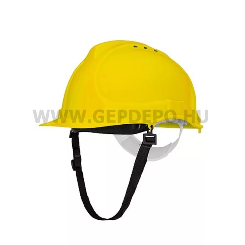 Procera Bratek-3 szellőző munkavédelmi sisak állszíjjal, sárga