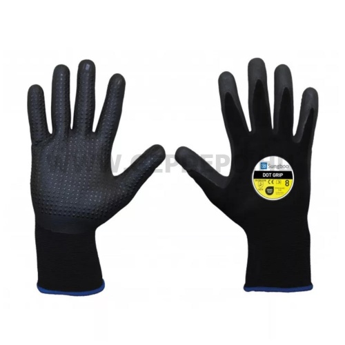 Sungboo Dot Grip nitril mártott kesztyű - XL/10