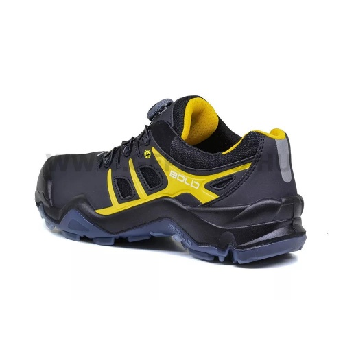 HKS Bold Targa 8 BTP S3 ESD félcipő, fekete/sárga - 44