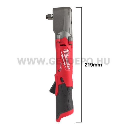 Milwaukee FRAIWF12-0 M12 FUEL 1/2" akkus sarok ütvecsavarozó géptest biztosítógyűrűvel