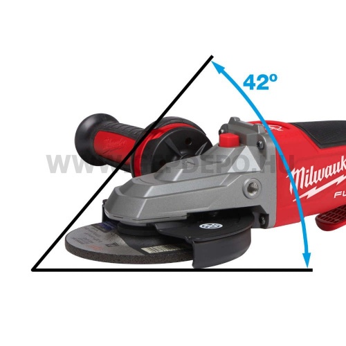Milwaukee FSAGF125XPDB-0X M18 FUEL 125 mm laposfejű sarokcsiszoló géptest kofferben