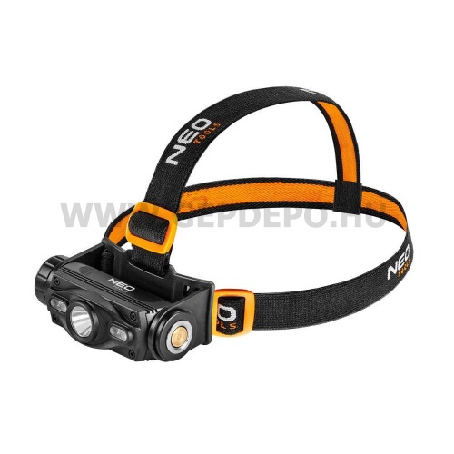 Neo fejlámpa + zseblámpa 2 az 1-ben, tölthető, USB, CREE LED, 1000 lm, 10 W