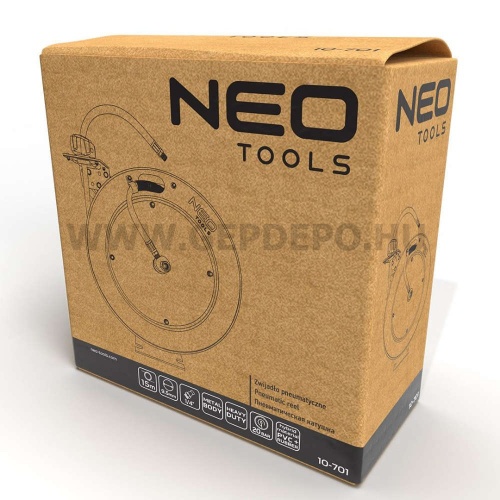 Neo pneumatikus tömlődob, automata, fém, nyitott, nagy igénybevételre