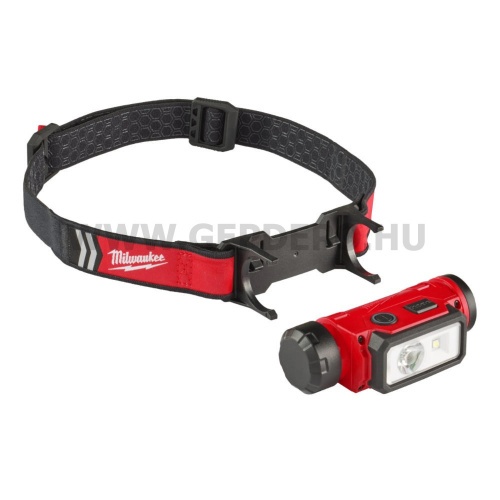 Milwaukee újratölthető fejlámpa, USB, 600 lm