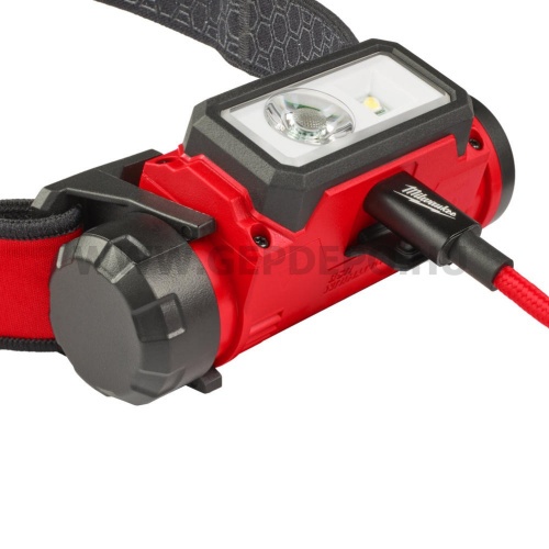Milwaukee újratölthető fejlámpa, USB, 600 lm
