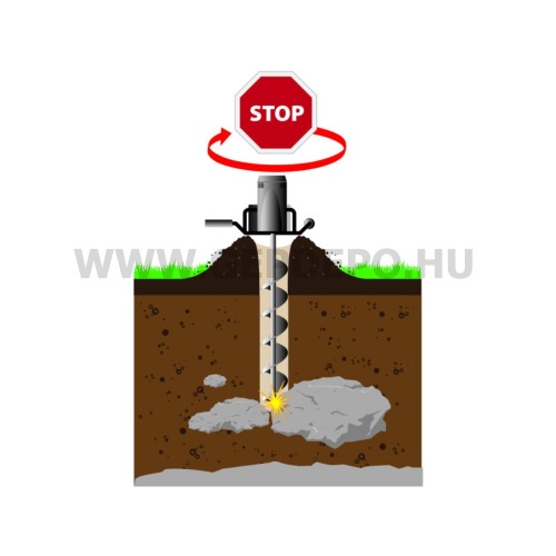 FARTOOLS TE 1200B Elektromos talajfúró gép 1200 W, 80-200 mm, max 56 cm