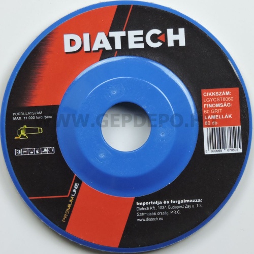 Diatech lamellás gyémánt csiszoló tányér 115/80/60
