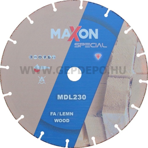 Diatech Maxon favágó gyémánttárcsa 230x3,5x22,2 mm
