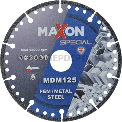 Diatech Maxon fémvágó tárcsa 125x2,3x22,2 mm
