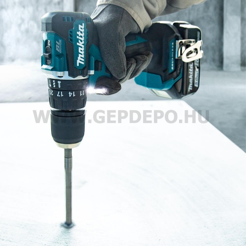 Makita DHP487Z akkus ütvefúró-csavarbehajtó géptest 18V LXT BL