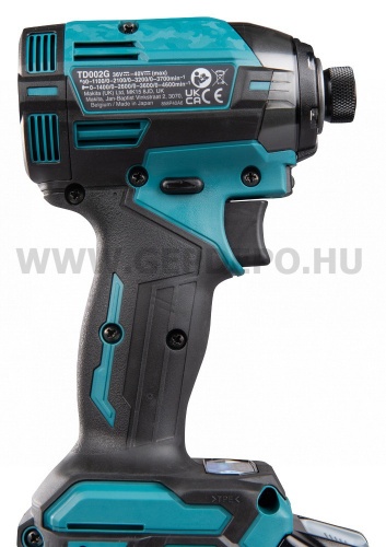 Makita TD002GD202 akkus ütvecsavarbehajtó kofferben 40V max XGT BL XPT