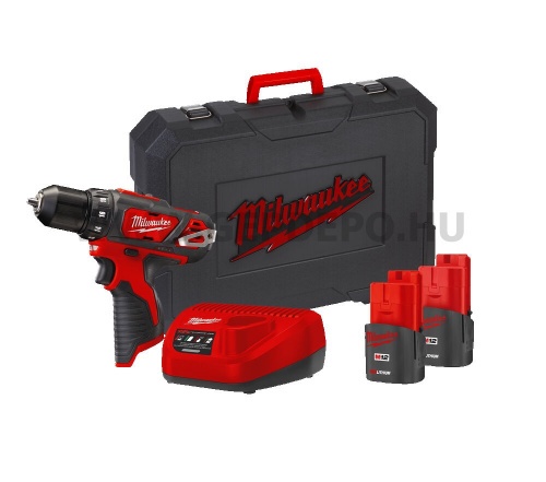 Milwaukee BDD-201C M12 szuperkompakt akkus fúró-csavarozó