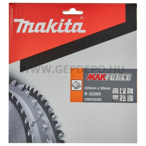 Makita Makforce körfűrészlap 235mm f:30 Z20