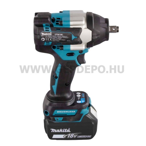 Makita DTW700RTJ akkus ütvecsavarbehajtó 18V LXT BL XPT MakPac kofferben