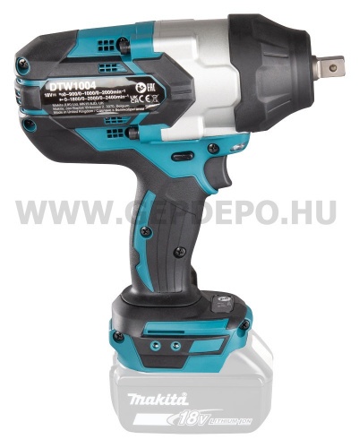 Makita DTW1004Z ütvecsavarbehajtó 1/2 géptest 18V LXT BL