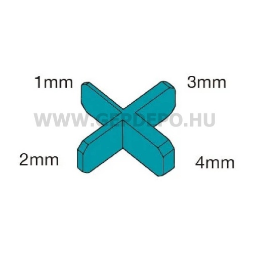 Bihui fugakereszt 1/2/3/4 mm, 50 db/cs