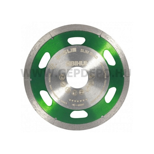 Bihui gyémánttárcsa porcelánhoz, csempéhez, kerámiához 7/125/1,1 mm