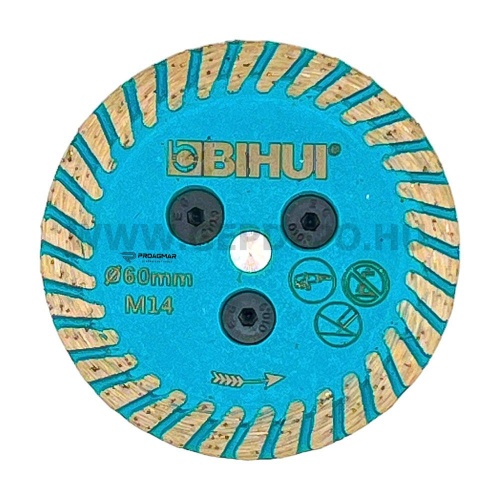 Bihui Gyémánttárcsa vágáshoz, csiszoláshoz 60mm