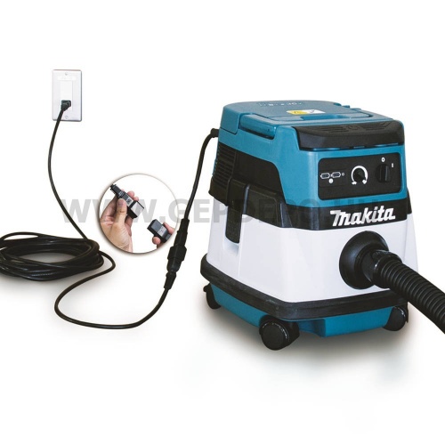 Makita DVC860LZ akkus hálózati száraz-nedves porszívó géptest