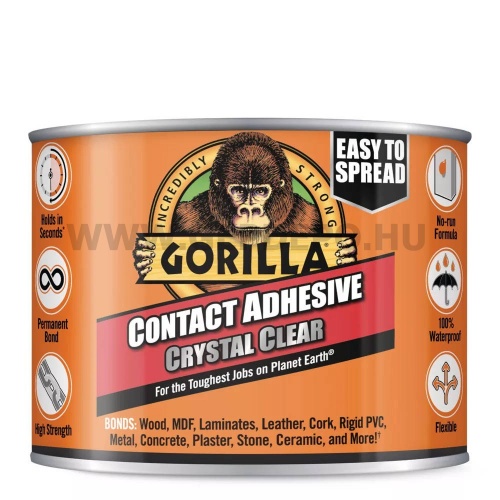 Gorilla Contact kristálytiszta általános kontakt kenhető ragasztó 250g fémdobozban