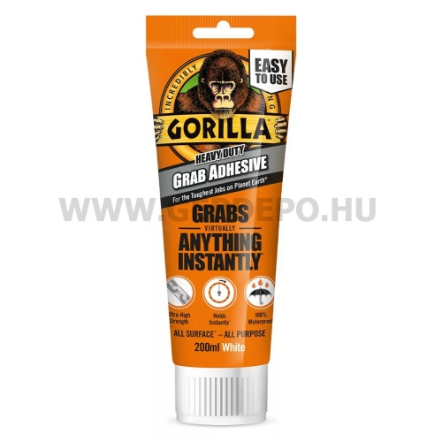 Gorilla Grab Heavy Duty építési ragasztó 30mp 200ml tubus