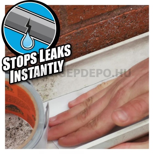 Gorilla TAPE Waterproof PATCH &amp; SEAL fehér vízálló foltozó/tömítő ragasztószalag 3m x 100mm