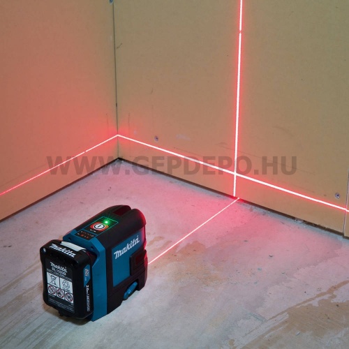 Makita SK105DZ akkus keresztlézer, vörös