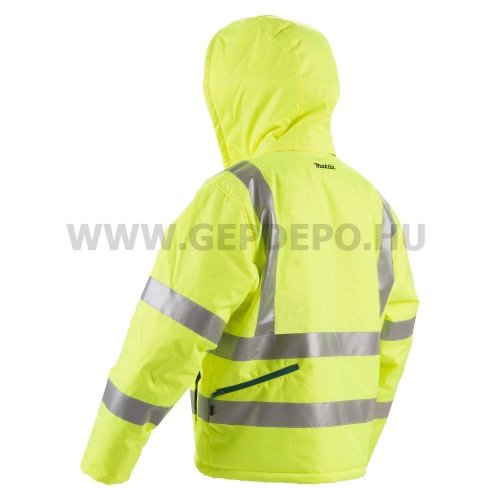 Makita CJ106DZXL fűthető kabát, NEON XL