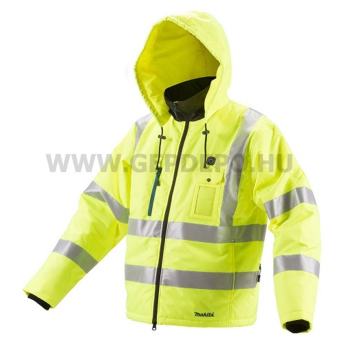 Makita CJ106DZ2XL fűthető kabát, NEON 2XL