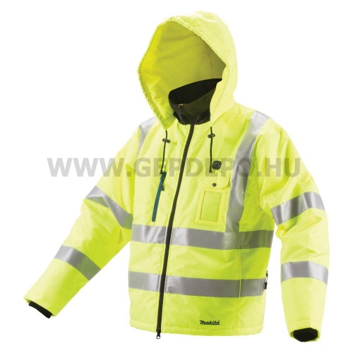Makita DCJ206Z2XL fűthető kabát, NEON 2XL