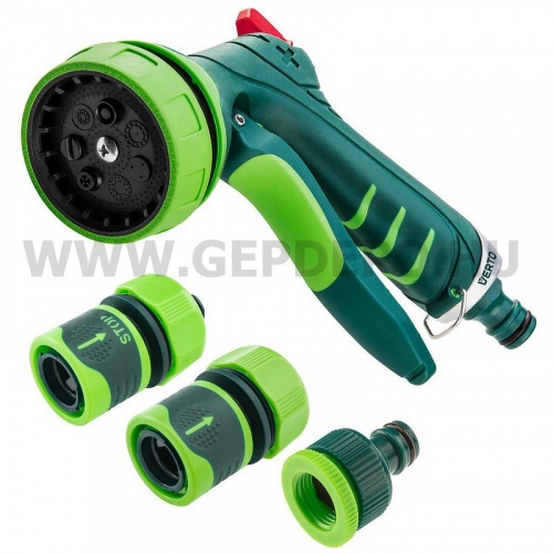VERTO Öntözőpisztoly csatlakozókkal 1/2", 4db