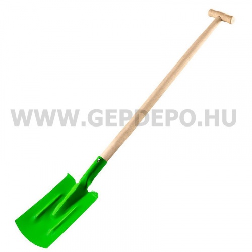 VERTO Ásólapát, T markolattal, fa nyéllel, 117cm