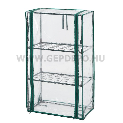 NEO Növényház 46 x 24 x 80cm, PVC fólia, fémszerkezet