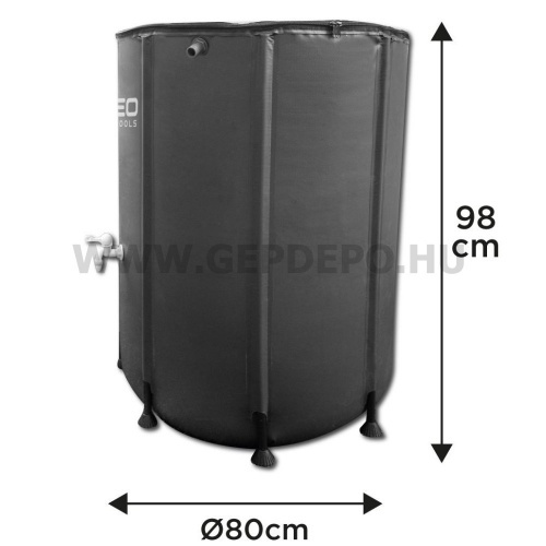 NEO Esővízgyűjtő tartály, összecsukható, PVC, 500L