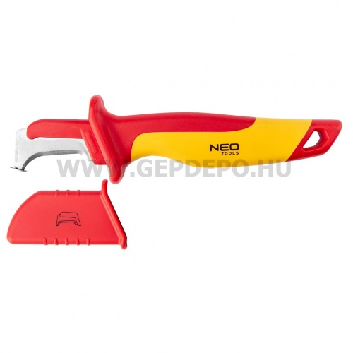 NEO TOOLS kábelvágó kés 1000V, 180mm, szigetelt, kampós penge