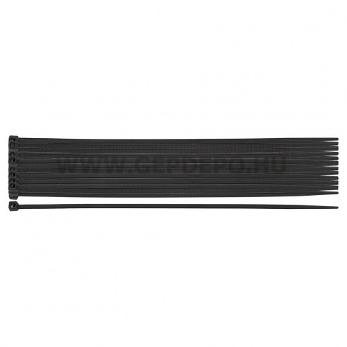 NEO TOOLS kábelkötegelő, gyorskötöző, extreme, uv álló, fekete, 2,5x200mm, 20db/cs