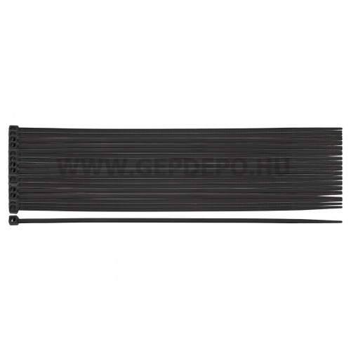 NEO TOOLS kábelkötegelő, gyorskötöző, extreme, uv álló, fekete, 2,5x200mm, 100db/cs
