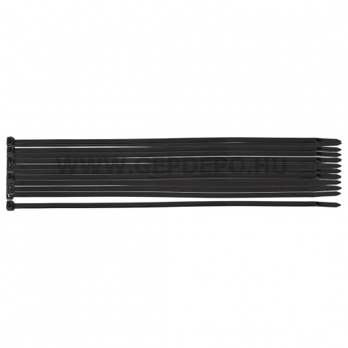 NEO TOOLS kábelkötegelő, gyorskötöző, extreme, uv álló, fekete, 3,6x150mm, 20db/cs
