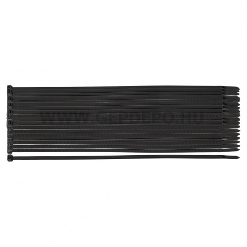 NEO TOOLS kábelkötegelő, gyorskötöző, extreme, uv álló, fekete, 3,6x150mm, 100db/cs