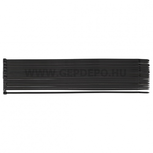 NEO TOOLS kábelkötegelő, gyorskötöző, extreme, uv álló, fekete, 3,6x300mm, 100db/cs