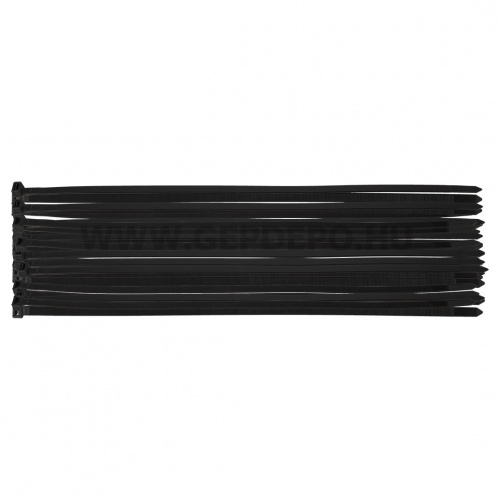 NEO TOOLS kábelkötegelő, gyorskötöző, extreme, uv álló, fekete, 7,6x300mm, 50db/cs