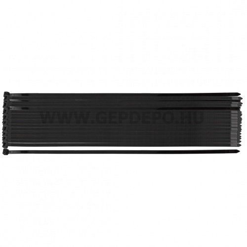 NEO TOOLS kábelkötegelő, gyorskötöző, extreme, uv álló, fekete, 9,0x400mm, 50db/cs