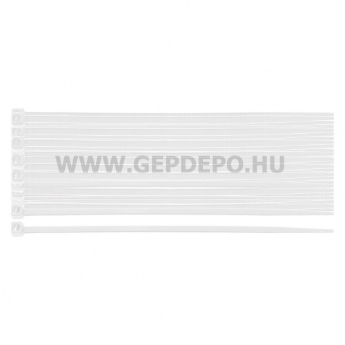 NEO TOOLS kábelkötegelő, gyorskötöző, extreme, uv álló, fehér, 2,5x80mm, 100db/cs