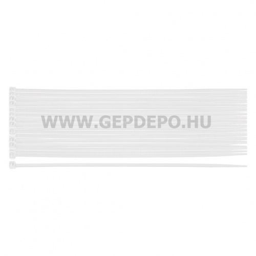 NEO TOOLS kábelkötegelő, gyorskötöző, extreme, uv álló, fehér, 2,5x100mm, 100db/cs