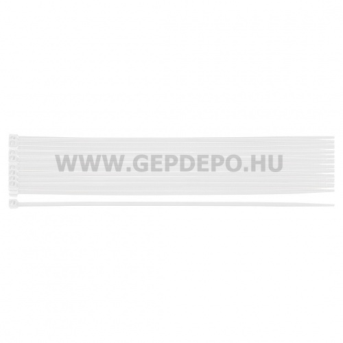 NEO TOOLS kábelkötegelő, gyorskötöző, extreme, uv álló, fehér, 2,5x200mm, 20db/cs