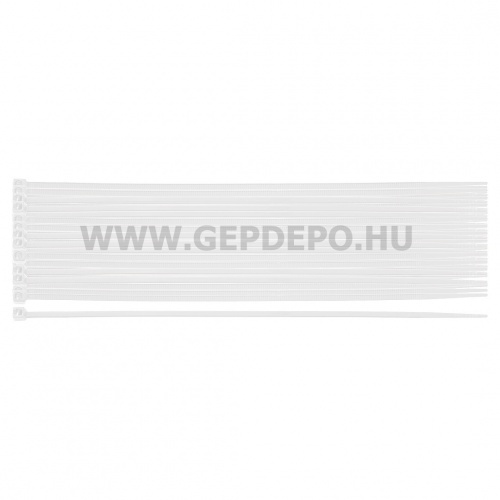 NEO TOOLS kábelkötegelő, gyorskötöző, extreme, uv álló, fehér, 2,5x200mm, 100db/cs