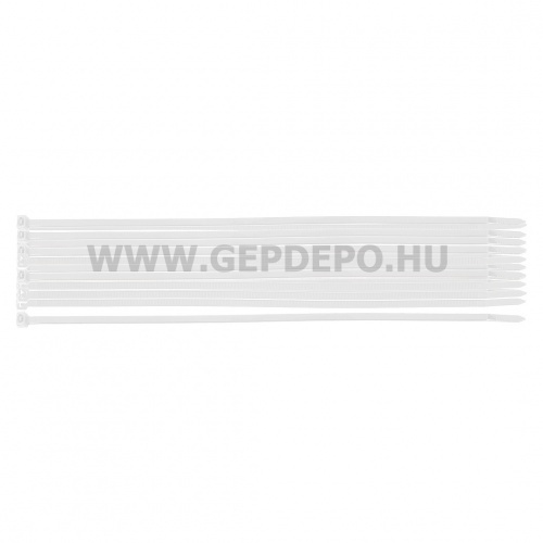NEO TOOLS kábelkötegelő, gyorskötöző, extreme, uv álló, fehér, 3,6x200mm, 20db/cs