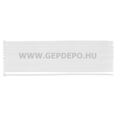 NEO TOOLS kábelkötegelő, gyorskötöző, extreme, uv álló, fehér, 3,6x200mm, 100db/cs