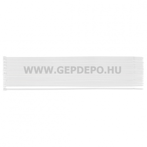 NEO TOOLS kábelkötegelő, gyorskötöző, extreme, uv álló, fehér, 3,6x300mm, 100db/cs